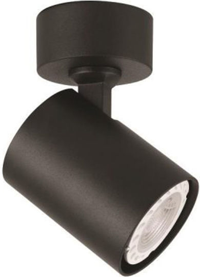 Eurolamp Μονό Σποτ με Ντουί GU10 σε Μαύρο Χρώμα Eurolamp Μονό Σποτ με Ντουί GU10 σε Μαύρο Χρώμα