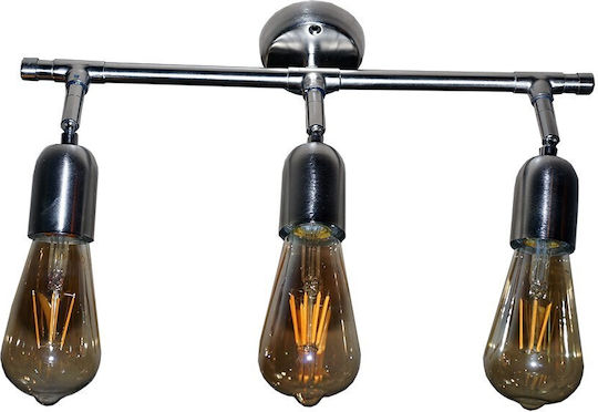 DITS Lighting Dits Lighting Τριπλό Σποτ με Ντουί E27 σε Μπρούτζινο Χρώμα