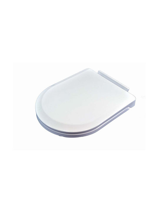 Sidirela Plastic Soft Close Toilet Seat White 42cm