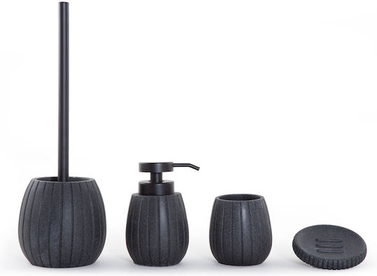 Nef-Nef Homeware Επιτραπέζια Ποτηροθήκη Glen Μαύρη Black
