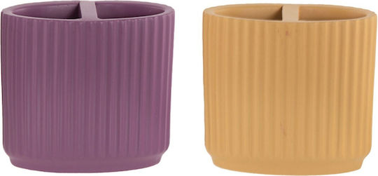 Nef-Nef Homeware Venice Επιτραπέζια Σαπουνοθήκη Τσιμεντένια Κίτρινη