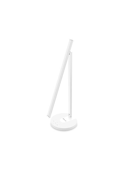 Tellur Настолна Лампа Сгъваема за Цокъл Вграден LED Wi-Fi в Бял Цвят