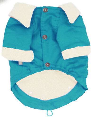 Glee Turquoise Waterproof Dog Coat with 25cm Back Length