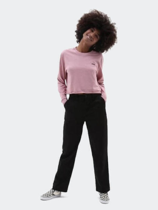 Junior Cropped Γυναικείο Φούτερ Ροζ