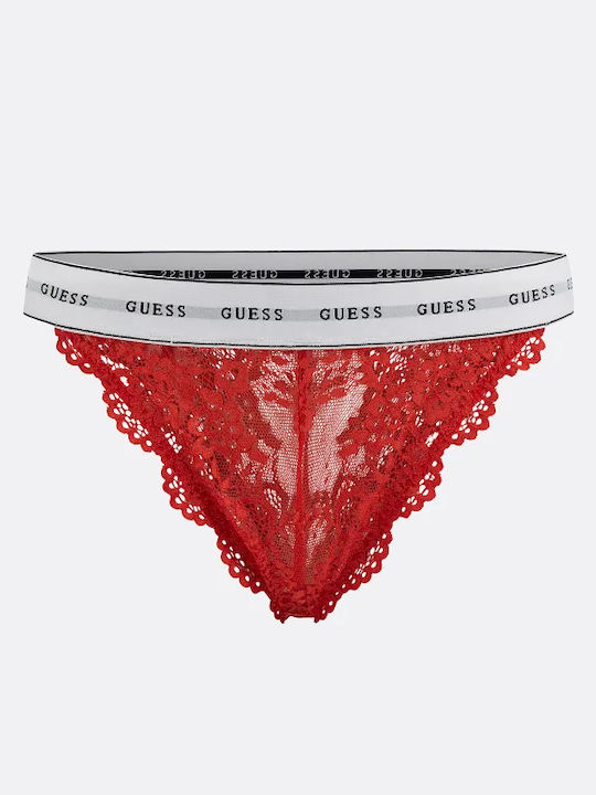 Women's Brazil with Lace Red