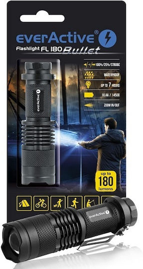 everActive Φακός LED IPX4 με Μέγιστη Φωτεινότητα 200lm 14500