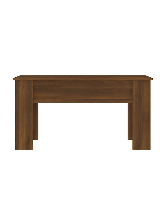 Masa De Cafea Centrală Rectangulară Din Lemn Cu Mecanism De Ridicare Maro M101xL49xÎ52cm