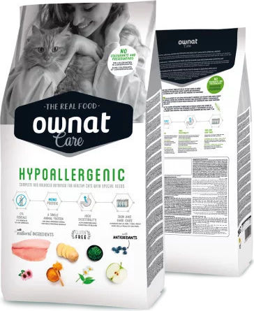 Ownat Hypoallergenic Ξηρά Τροφή χωρίς Γλουτένη για Ενήλικες Γάτες με Κοτόπουλο 3kg