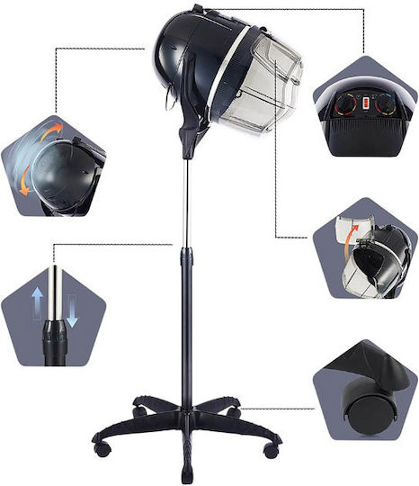 Timeless Tools Hood Dryer Hair Salon & Spa Appliances with Wheels 6.5kg