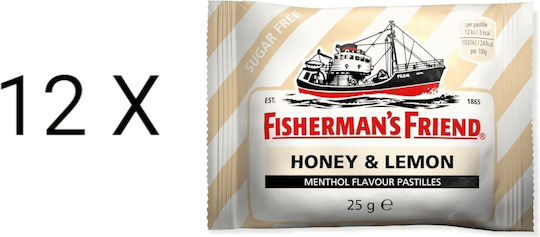 Fisherman's Friend Original Lozenges 12x25gr Honey & Lemon 300gr 12pcs