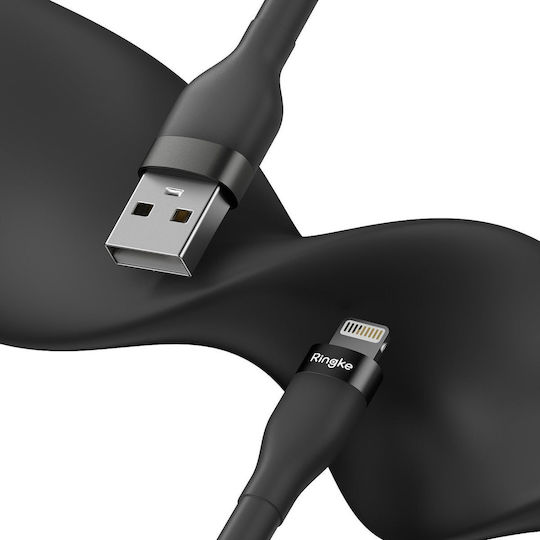 Ringke USB to Lightning Cable Μαύρο 1.2m