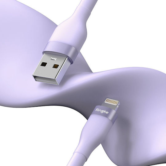 Ringke USB to Lightning Cable Μωβ 2m
