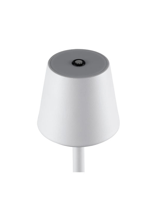 GloboStar Nega Outdoor Floor Lamp LED 2.2W with Warm White Light IP44 White