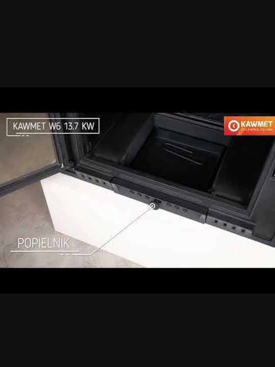 Kawmet W6 Eco Wood Fireplace Insert with Straight Window 10.1kW