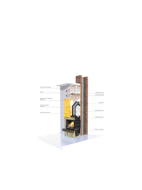 Kawmet W6 Eco Wood Fireplace Insert with Straight Window 10.1kW
