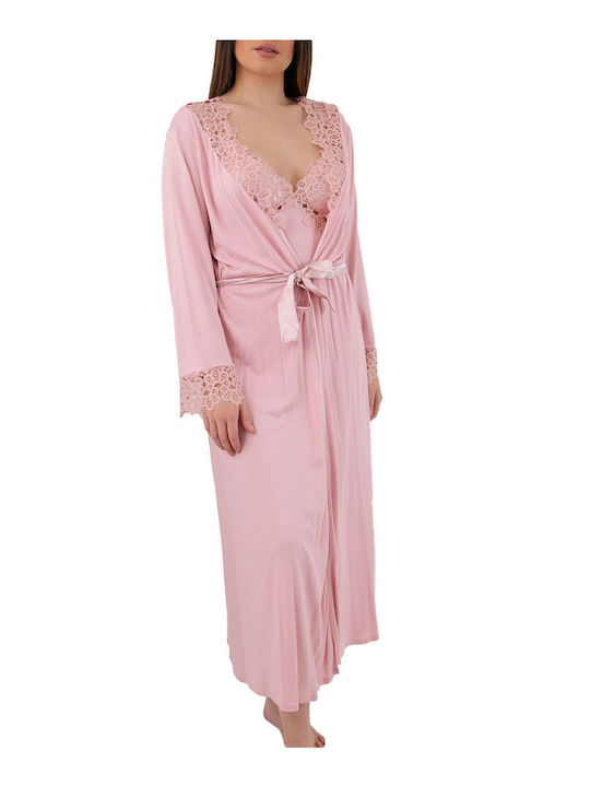 FMS Women's Wedding Dress Set Nightgown-Rob 559 Sapphire Apple