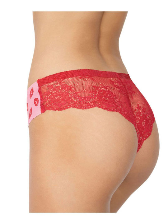 Julimex Women's Brazil Tanga Panty Lips Rot