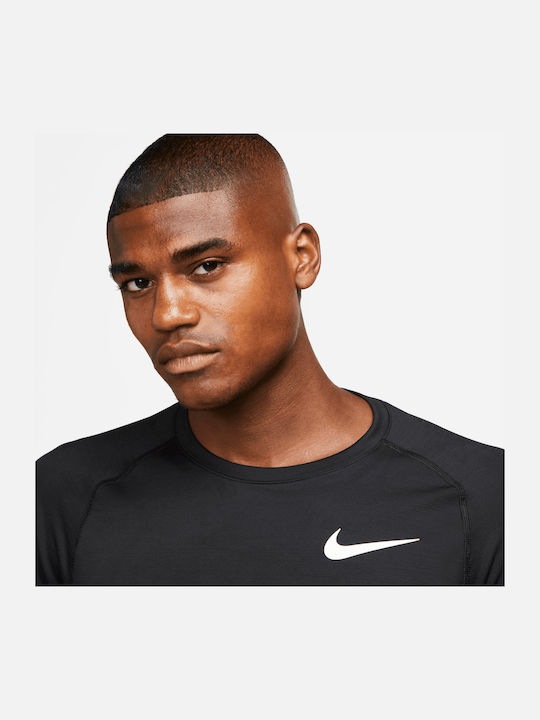 Nike Pro Warm Ανδρική Ισοθερμική Μακρυμάνικη Μπλούζα Μαύρη