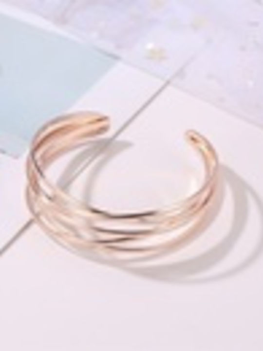 Women's Bracelet gold open, made of brass alloy