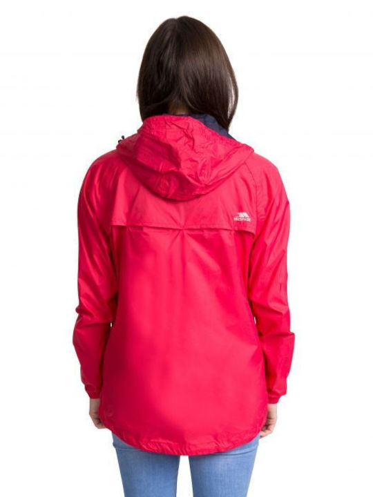 Trespass FAJKRAM30018 Women's Short Sports Jacket Waterproof and Windproof for Winter with Hood Red FAJKRAM30018-RSB