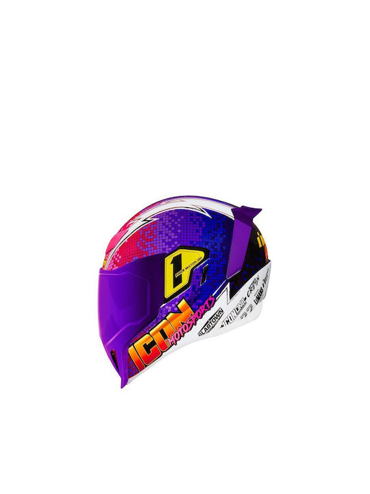 Icon Airflite Quarterflash Full Face Helmet with Sun Visor DOT / ECE 22.05 1450gr