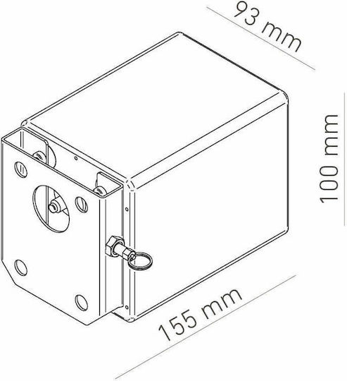 Vulcanus Κλειδαριά για καπάκι Pro730 Αξεσουάρ για Ψησταριές