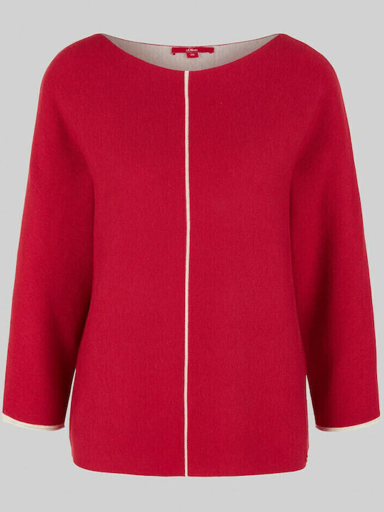 Women's Blouse with 3/4 Sleeve Red
