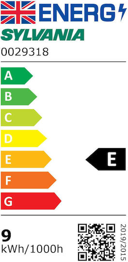 Sylvania Toledo RT Λάμπα LED 9W για Ντουί E27 Φυσικό Λευκό 1055lm Dimmable