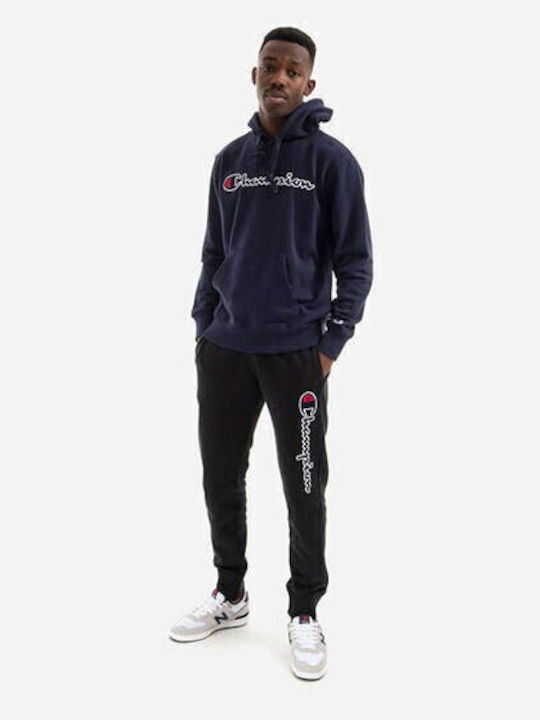 Sweatshirt with Hood Navy Blue