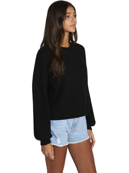 Damen Langarm Pullover Schwarz