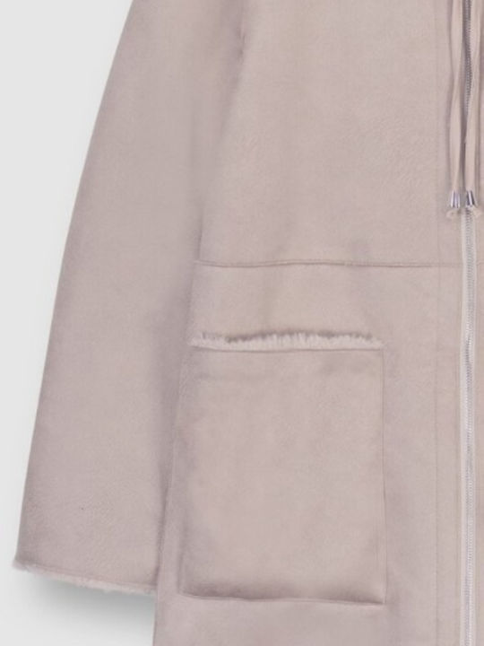 700W Frauen Rosa Jacke mit Kapuze