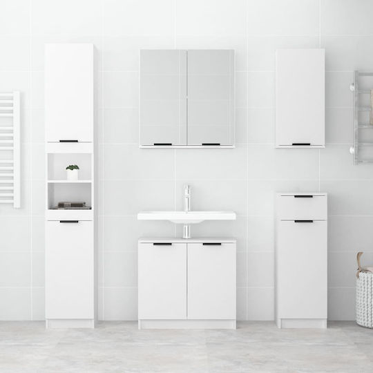 vidaXL Ντουλάπι Μπάνιου 32x20x67cm Λευκό