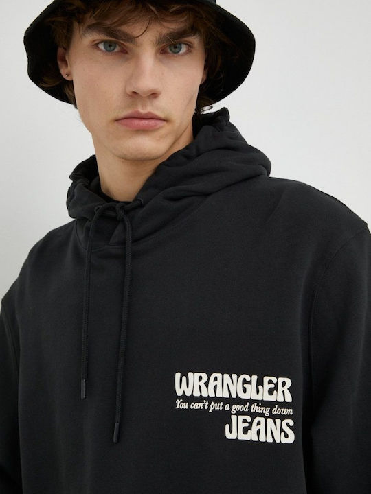 Sweatshirt mit Kapuze Schwarz