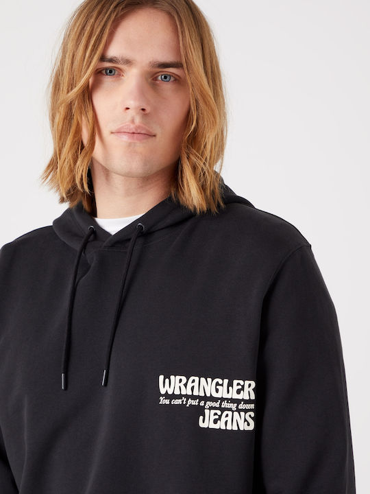 Sweatshirt mit Kapuze Schwarz