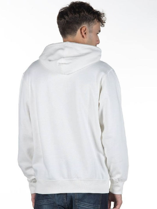 Sweatshirt with Hood White