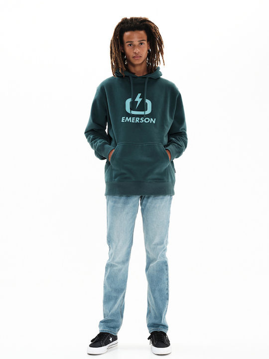 Φούτερ με Κουκούλα Navy 222.EM20.01-GREEN