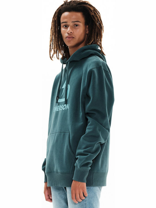 Φούτερ με Κουκούλα Navy 222.EM20.01-GREEN