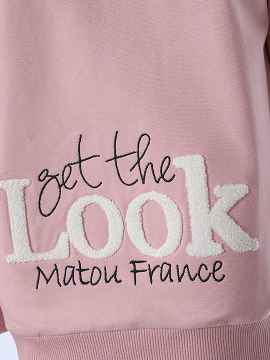 Matoufrance Girls Hooded Sweatshirt with Zipper Pink