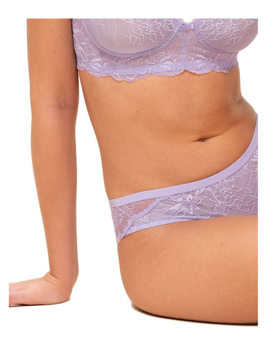 Amourette Charm Damen Brasilien mit Spitze Lila