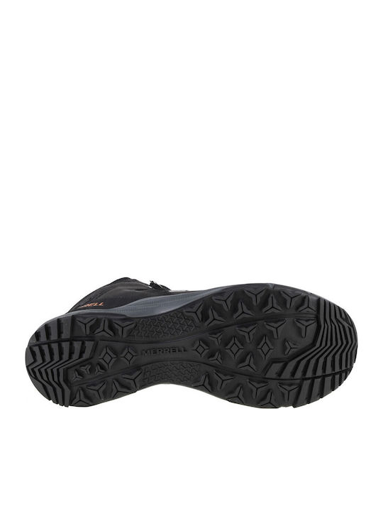 Merrell Erie Mid LTR WP Ανδρικά Ορειβατικά Μποτάκια Μαύρα