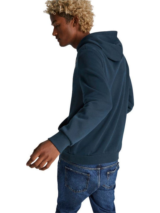 PUMA Big Logo Sweatshirt Navy Blue With Hood
