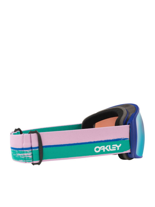 Oakley Flight Tracker Ski & Snowboard Goggles Kids Multicolored with Lens in Blue Color