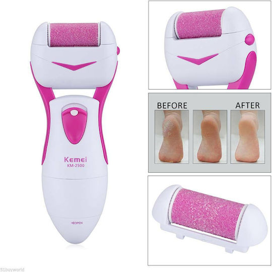 Kemei Rechargeable Electric Foot File for Heels & Calluses