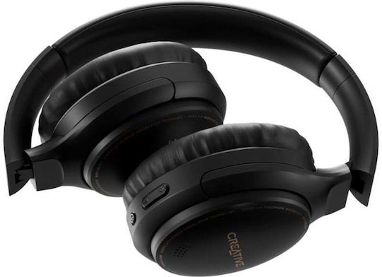 Creative Zen Hybrid Wireless / Wired Over Ear Headphones with Radio with 27 hours of Operation and Quick Charge Black