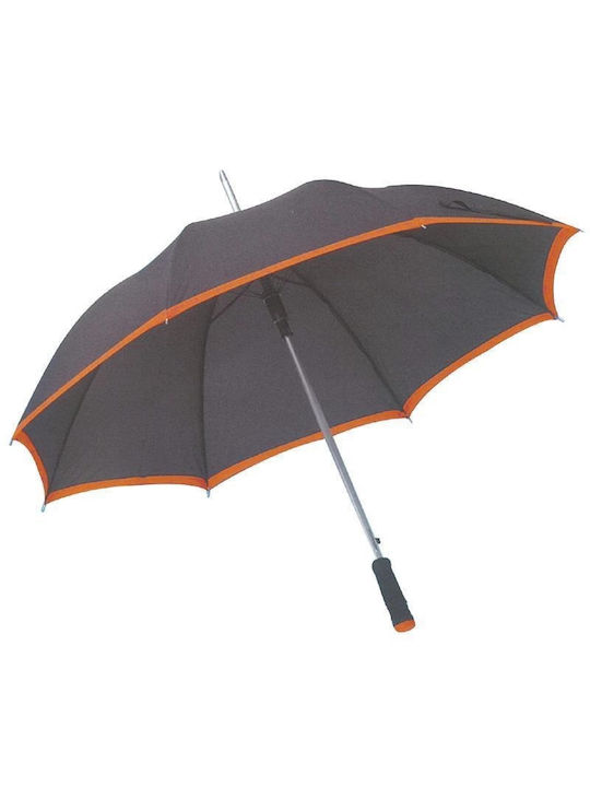 Νext Αυτόματη Ομπρέλα Βροχής με Μπαστούνι Grey/Orange