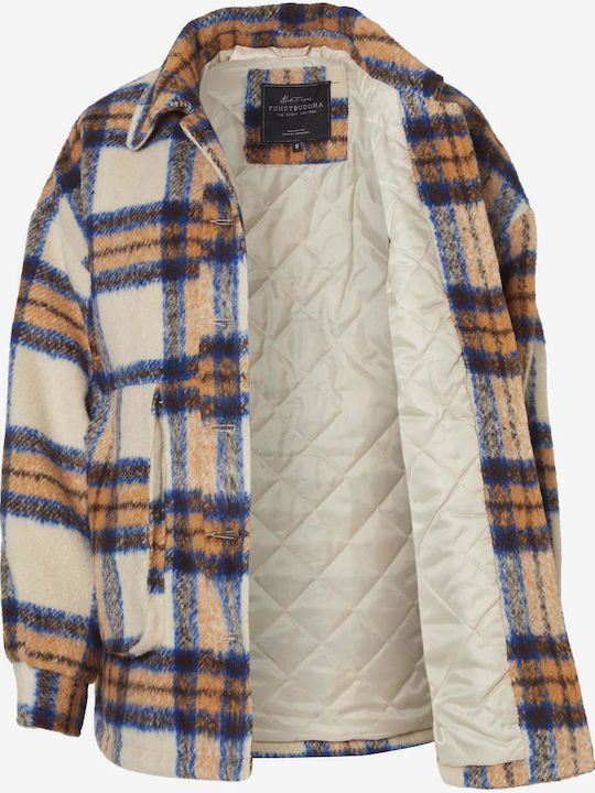 Women's Checked Overshirt Oversized