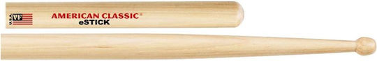 Vic Firth American Classic E Hickory Drumstick with Wooden Barrel Head