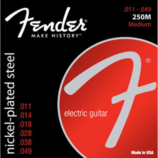 Fender Super 250's Ball End Σετ Χορδών Nickel Plated Steel Ηλεκτρικής Κιθάρας 11 - 49" 250M