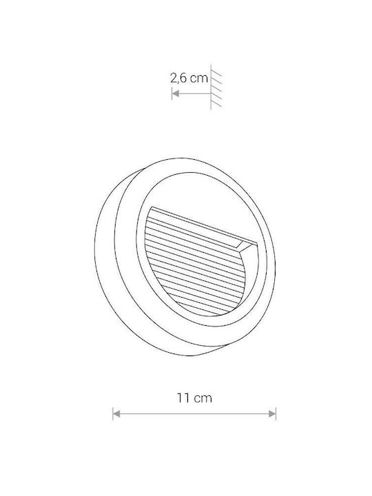 Nowodvorski Πλαφονιέρα LED 1.6W