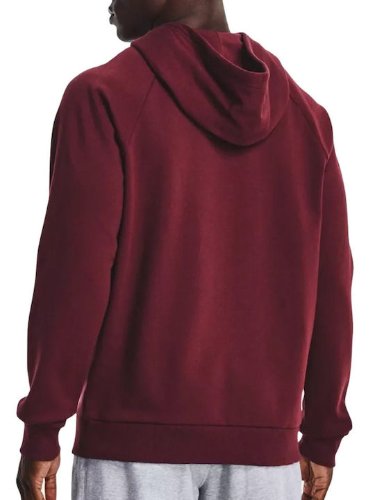 Rival Sweatshirt With Burgundy Hood